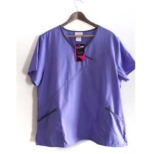 Scrub Star Purple Scrub Top XL